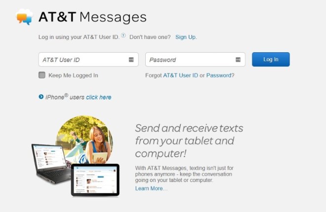 如何在线查看 AT&T 短信
