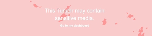 此 Tumblr 可能包含敏感媒体